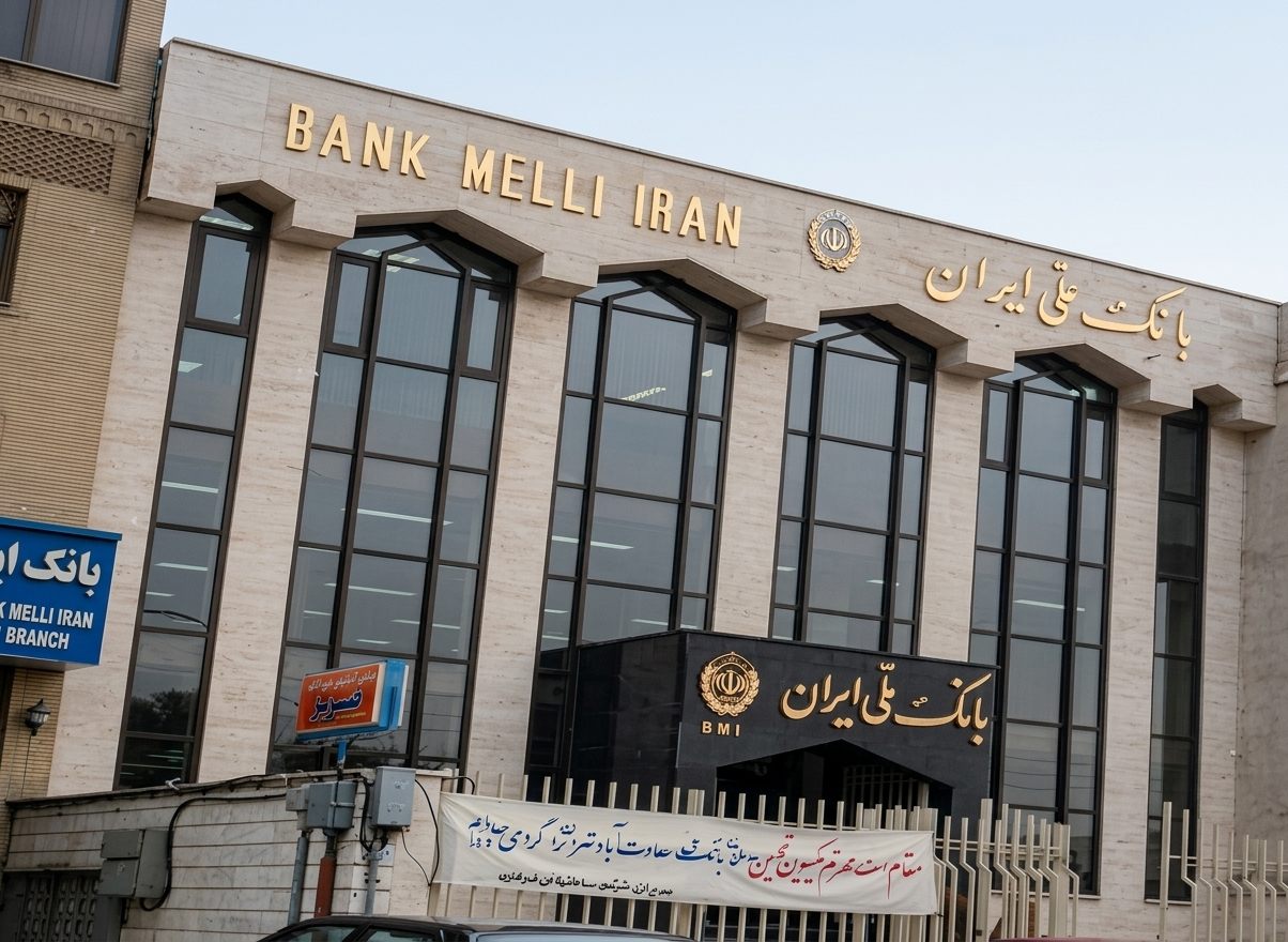 ساختمان بانک ملی شعبه سعادتآباد تهران در تهران، اجرا توسط شرکت ساختمانی دروِن